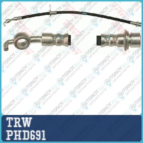 Шланг тормозной передн правый Toyota COROLLA E10 E11 PHD691