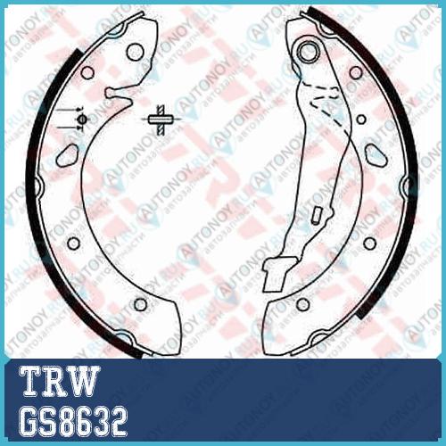Колодки барабанные Toyota AVENSIS (T22) GS8632