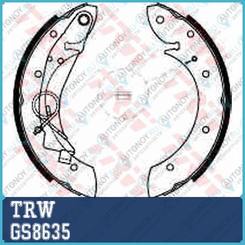 Колодки барабанные Citroen BERLINGO I-II Peugeot PARTNER I-II GS8635
