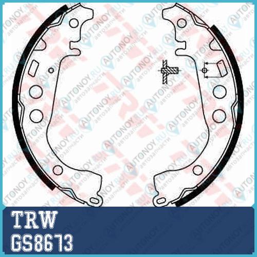 Колодки барабанные Toyota YARIS (_P1_ _P9_) PRIUS (NHW20_) GS8673