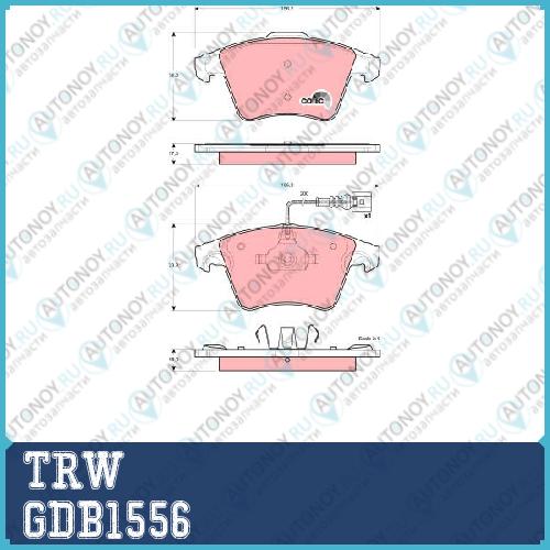 Колодки передние VW TRANSPorter V GDB1556