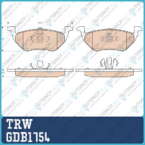 Колодки задние Ford MAVERICK Mazda TRIBUTE (EP) GDB1754