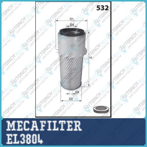 EL3804_=LX673=AJ-399H=MAR-7496S !фильтр возд.\ Mitsubishi L200/Pajero 2.5D/TD/2.8D 90>