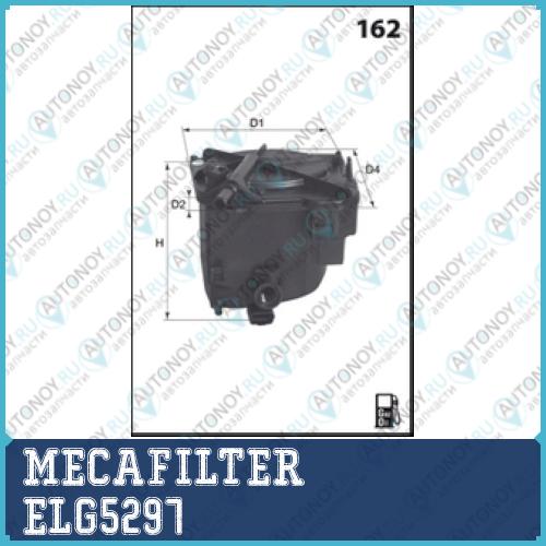ELG5297_=KL431 !фильтр топл.\ Citroen C4/C5 Ford C-Max Peugeot 206/307/407 14HDI 16V/16HDI 02>