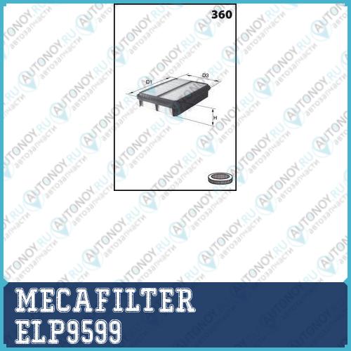 ФИЛЬТР ВОЗДУШНЫЙ ELP9599