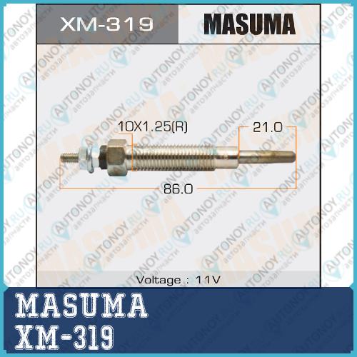 Свеча накаливания Masuma   PM-165 /4M40     (1/10/100) XM-319