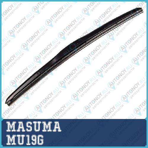 Дворник MASUMA 19  гибридный крюк   (475мм)              (11050) MU19g