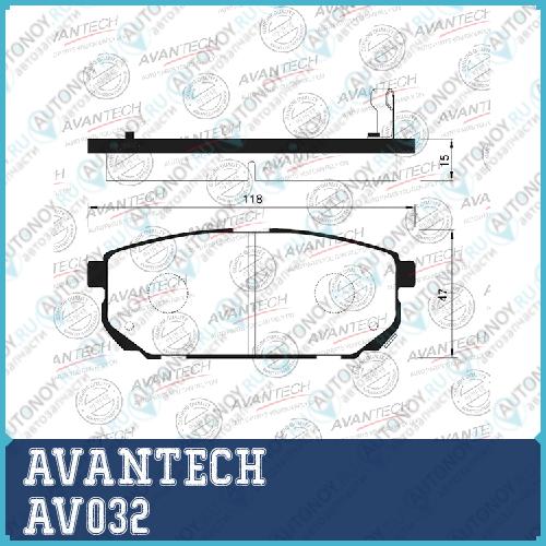 Тормозные колодки Avantech