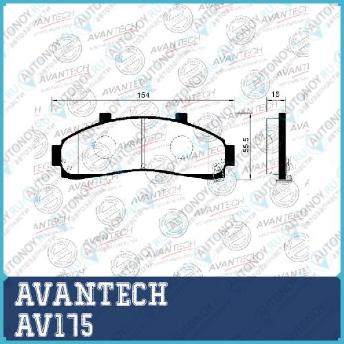 Тормозные колодки Avantech