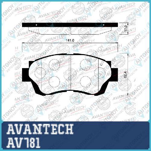 Тормозные колодки Avantech