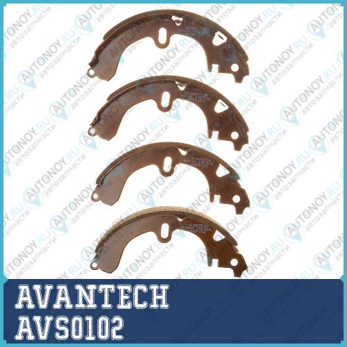 Колодки тормозные барабанные AVANTECH  AVS0102