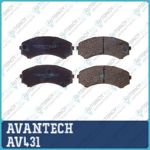 Колодки тормозные  AV431