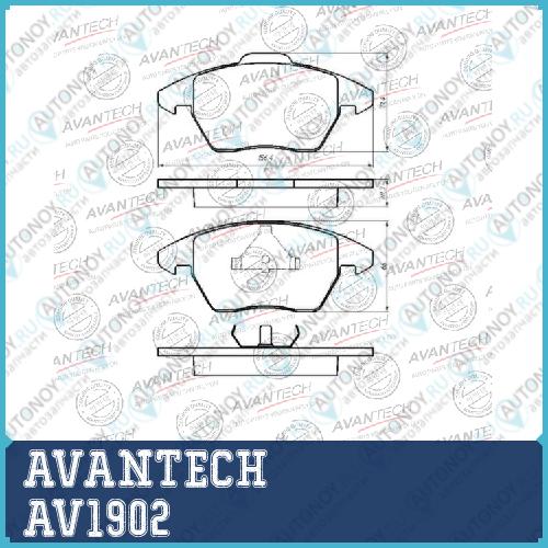 Колодки тормозные дисковые Avantech (с датч. износа в компл.)