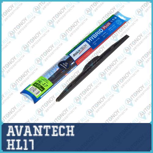 Щетка стеклоочистителя гибридная на левый руль Avantech Hybrid 430мм ( 17  ) HL17