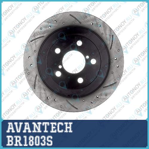 Диск тормозной AVANTECH (перфорированный) BR1803S