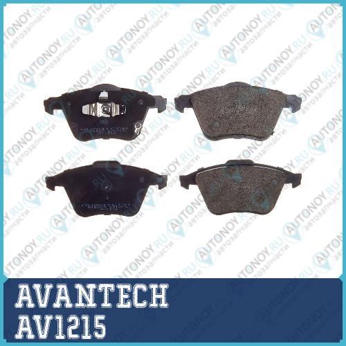 Колодки тормозные дисковые Avantech противоскрипная пластина в компл. AV1215