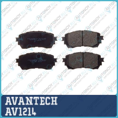 Колодки тормозные дисковые Avantech противоскрипная пластина в компл. AV1214