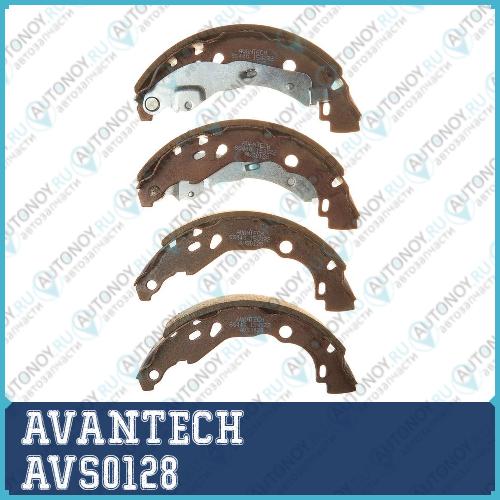 Колодки тормозные барабанные AVANTECH AVS0128