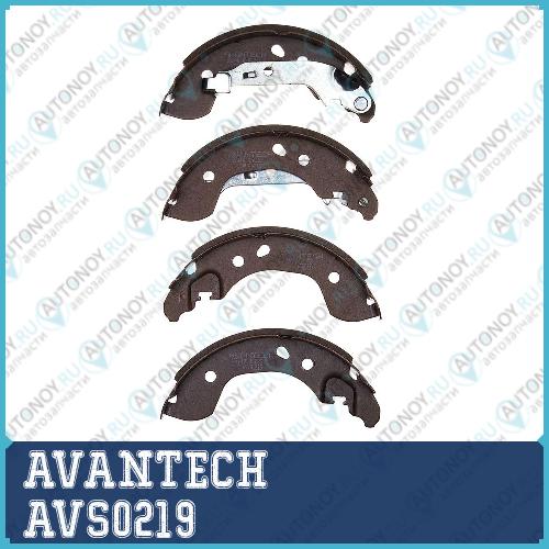 Колодки тормозные барабанные AVANTECH AVS0219