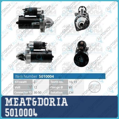Стартер 12V 2KW Mercedes C (W202) Sprinter (B901) 200D 5010004