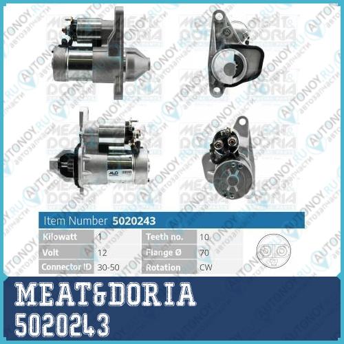 Стартер 12V 1KW Nissan X-Trail (T31) Renault Clio III 2.0 5020243