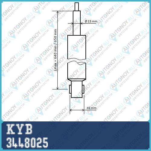 Амортизатор задний Skoda Octavia III Excel-G 3448025