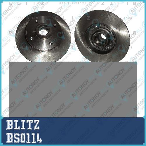 Диск тормозной задний VW Golf/Corrado/Jetta/Passat/Polo/Scirocco/Vento 80-> BS0114