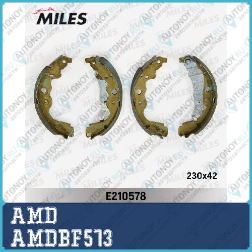 Колодка барабанного тормоза 6001549703 AMD.BF573 (230мм)
