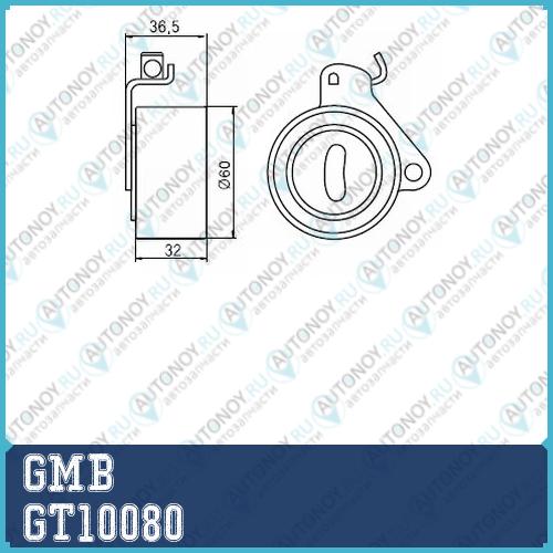 Ролик Грм натяжной Mitsubishi Pajero I-II L200 II Hyundai Galloper Chrysler Voyager I-III 3.0 (-03) GT10080