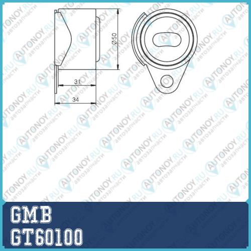 Ролик Грм натяжной Mitsubishi Carisma Renault Clio Kangoo Laguna Megane Symbol (86-) GT60100