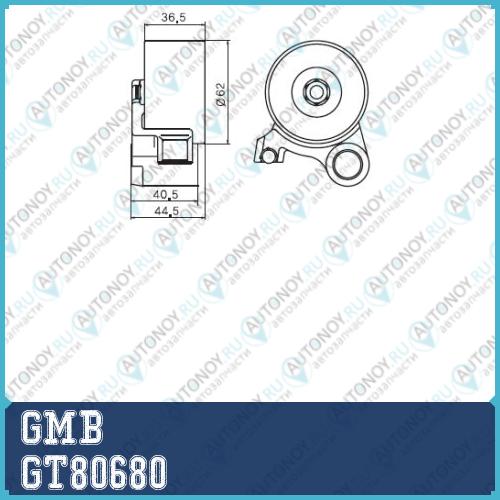 Ролик Грм натяжной Lexus RX300/400h Toyota Camry (XV1020) 3.0 (91-08) GT80680