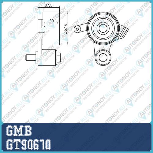 Ролик Грм натяжной Toyota Caldina Carina E (T190) Celica MR2 II RAV4 (A10) 2.0i (-02) GT90670