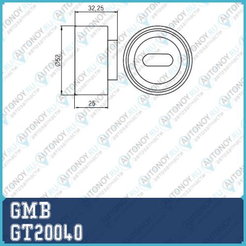 Ролик Грм натяжной Mazda 323 Demio MX-3 Kia Avella Rio I Pride 1.3-1.6 (90-) GT20040