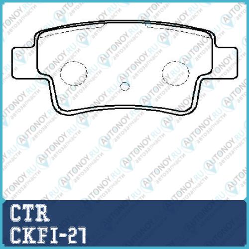 Колодки тормозные дисковые задние Fiat Grande Punto 1.2/1.4/1.3D/1.9D 05> (нов арт GK0244) CKFI-27
