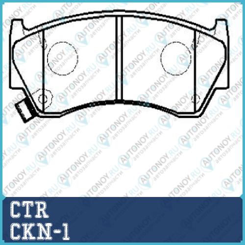 Колодки тормозные дисковые передние Nissan Almera 1.4/1.6/2.0D 95-99/200SX 2.0i 16V 94> (нов арт GK0716) CKN-1