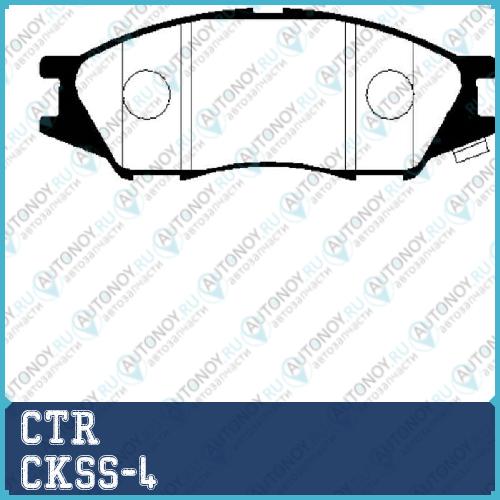 Колодки тормозные дисковые передние Nissan Sunny B15 98>/Almera Classic 06> (нов арт GK0978) CKSS-4