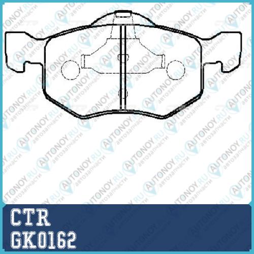 Колодки тормозные дисковые FORD MAVERICK 03>/MAZDA TRIBUTE 00> (старый арт. CKF-17) GK0162