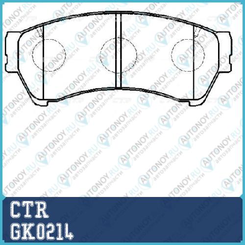 Колодки тормозные дисковые (старый арт. CKF-69) GK0214