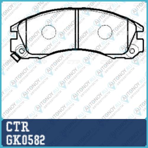 Колодки тормозные дисковые (старый арт. CKM-14) GK0582