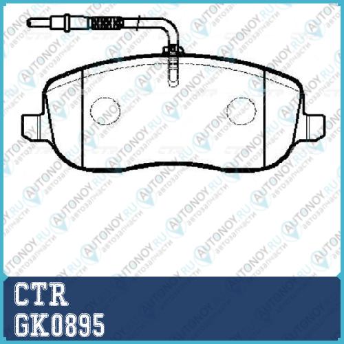 Колодки тормозные дисковые передние Citroen C8 Pe (старый арт. CKPU-38) GK0895