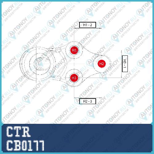 Шаровая опора (старый арт. CBKH-12) CB0177
