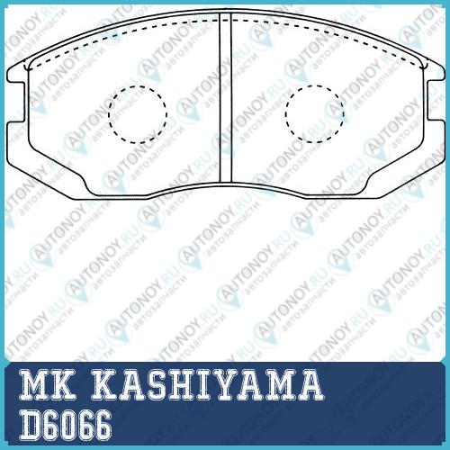 Колодки тормозные дисковые D6066