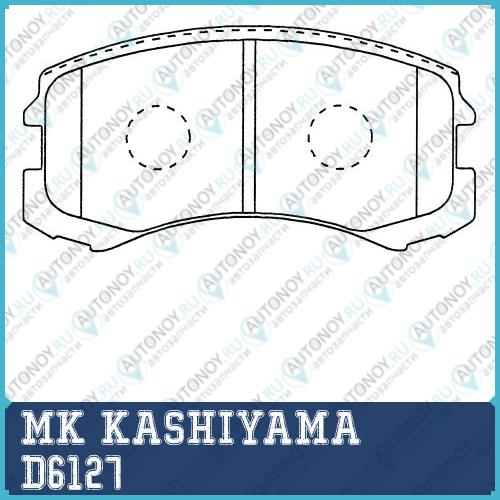 Колодки тормозные дисковые Mitsubishi Colt 04-12 D6127