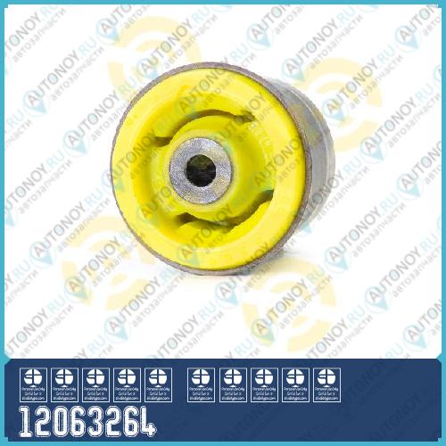 Полиуретановый сайлентблок задней подвески балки Hyundai SOLARIS (SB) (2010- ) Hyundai ACCENT 11/BLUE USA (2011- ) Hyundai I10 (B9) (2013- ) Kia RIO III (2011- ) (1 шт. в уп.) 12063264