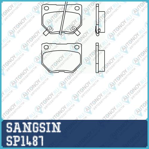 Колодки тормозные дисковые Subaru Impreza 2.0T WRX 00-01 SP1487