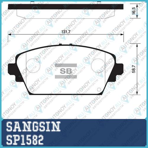 Колодки передние Nissan Primera P12 SP1582