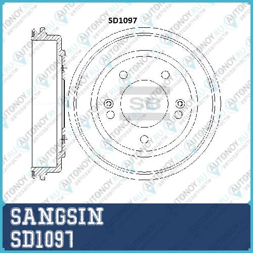 Барабан тормозной Kia Soul 09- SD1097
