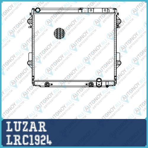 Радиатор охл. для ам Toyota Land Cruiser 200 (07-) 4.5TD (LRc 1924)