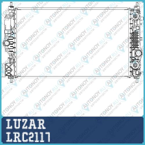 Радиатор охл. для ам Opel Astra J (09-) 1.6T AT (LRc 2117)
