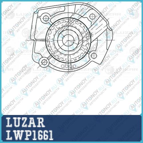 Насос водяной для ам Fiat Albea (03-) 1.4i (LWP 1661)